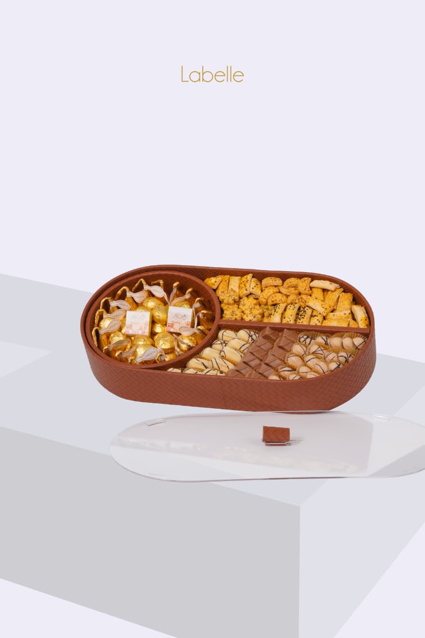 Eid Signature Leather Tray – Assorted Delights